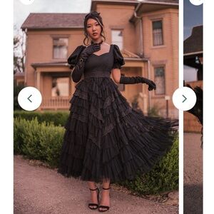 NWT JessaKae Thumbelina Dress in Black Size XS